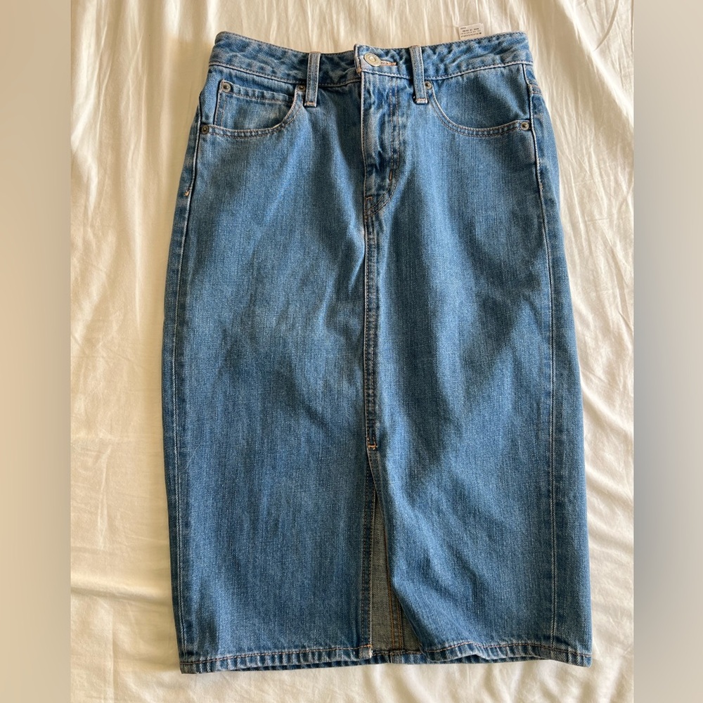 Moussy midi denim skirt | vintage | Japanese denim